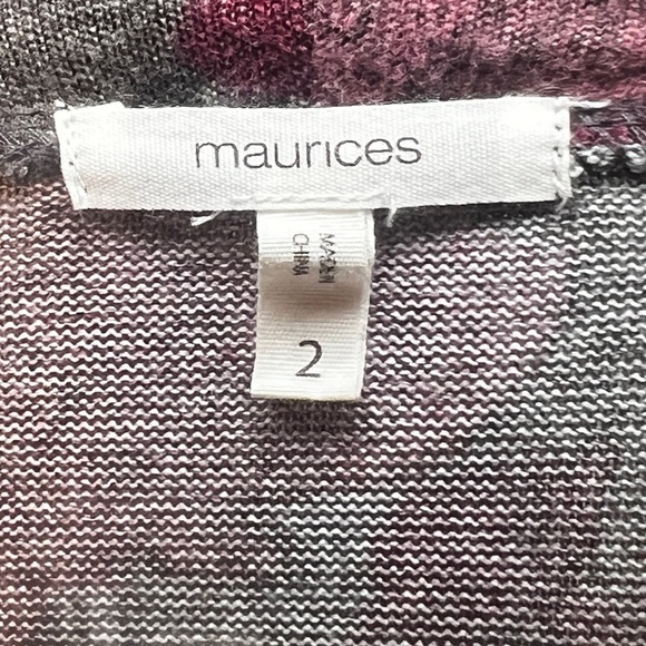 Maurices Floral Asymmetrical Floral Sweater (Size 2X) - Picture 6 of 7